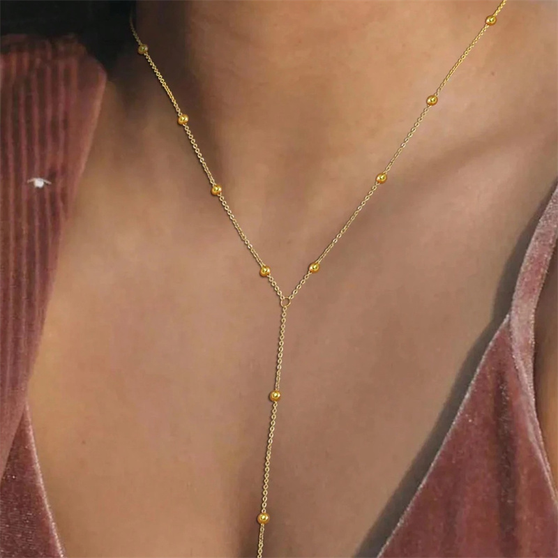 Vintage Gold Color Long Chain  - đánh giá và giá Birth Flower Necklace