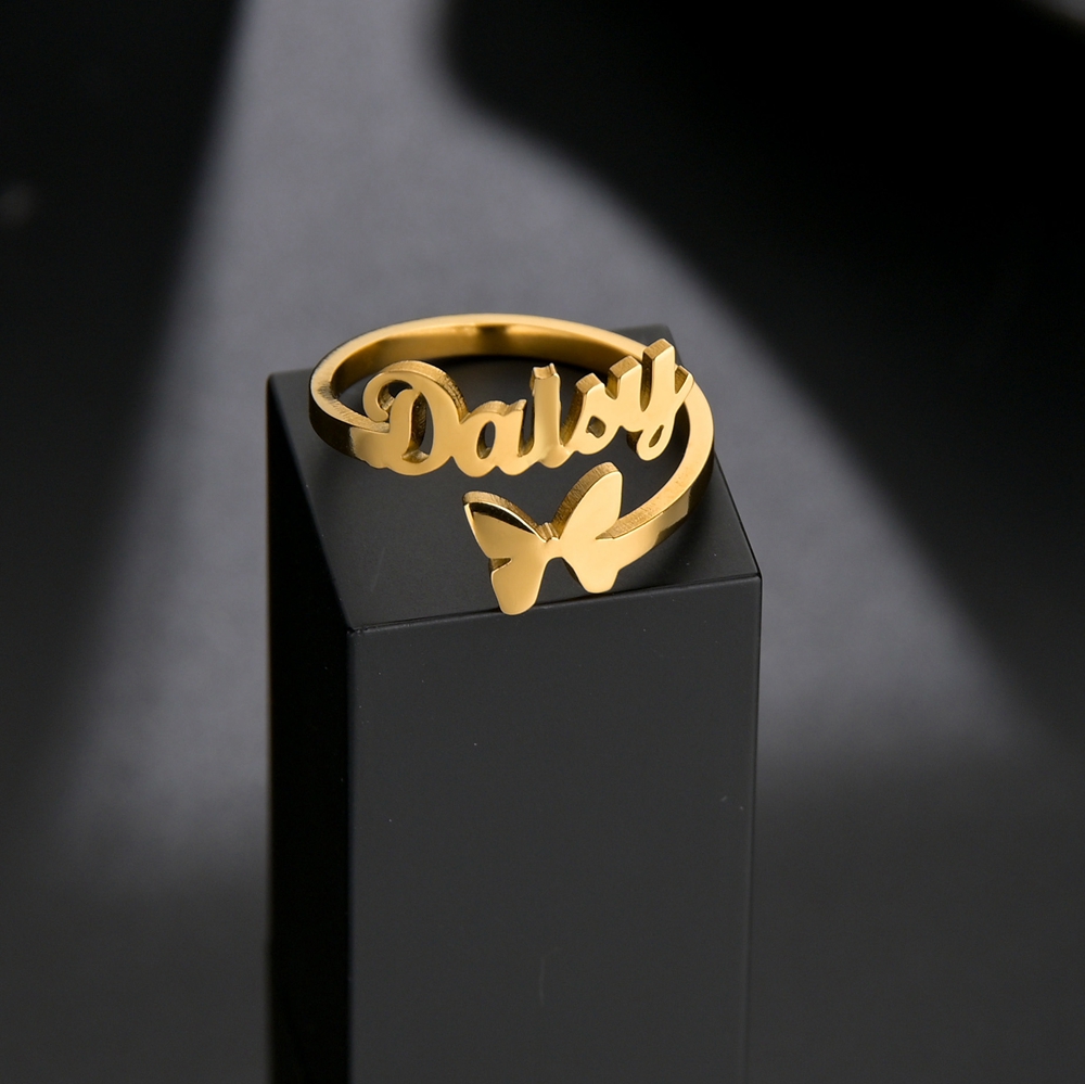 Atoztide Personalized Custom N - đánh giá và giá Initial Ring Custom