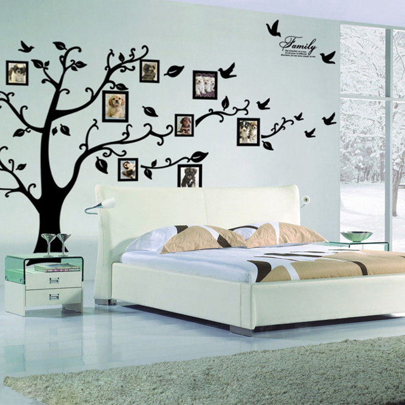 Lớn 250*180Cm/99 * 71in Đen 3D - đánh giá và giá Family Tree Print