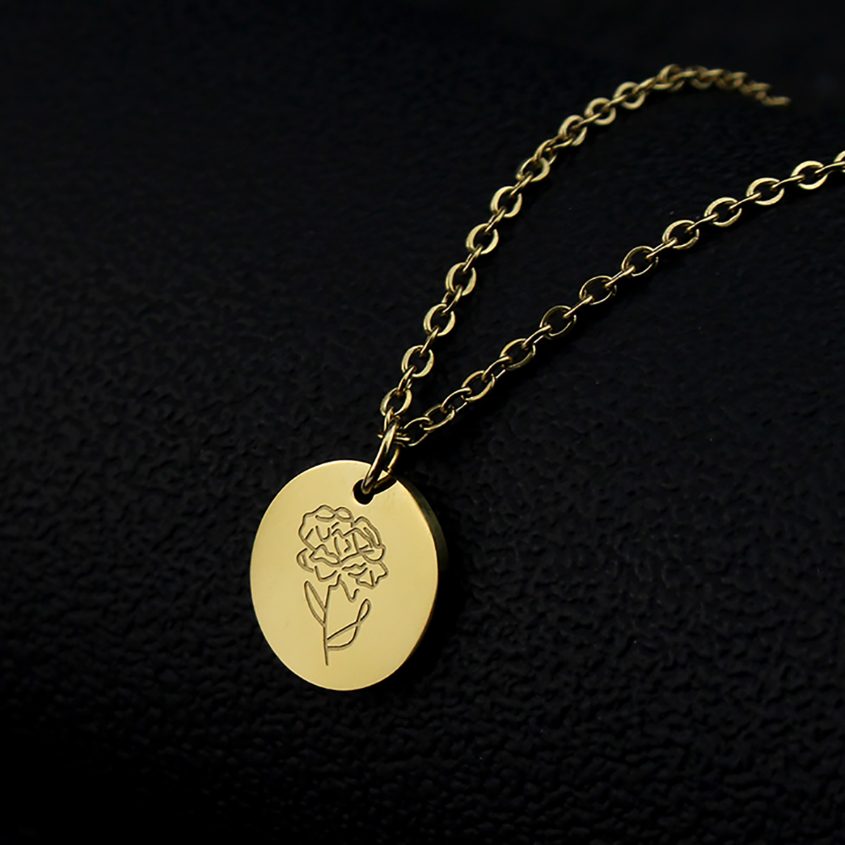 Titanium Steel December Flower - đánh giá và giá Birth Flower Necklace