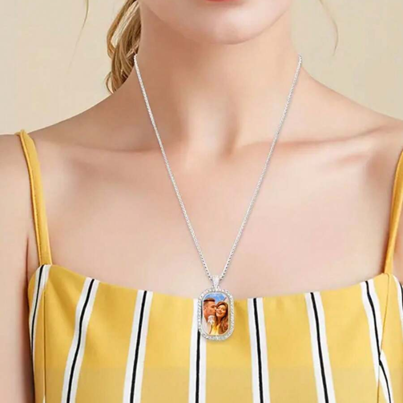 Custom Photo Pendant Necklace, - đánh giá và giá Pet Portrait Custom