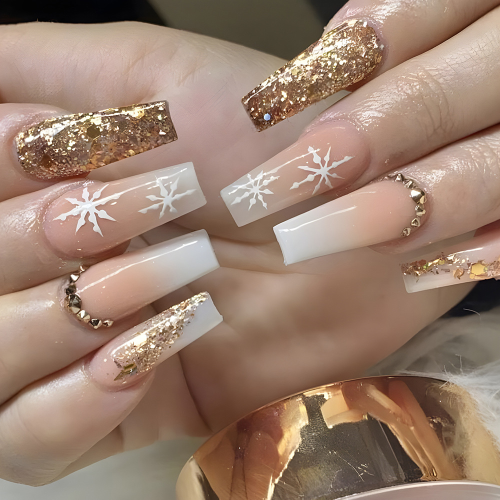24pcs Flower Press on Nails Ar - đánh giá và giá Pressed Flower Art
